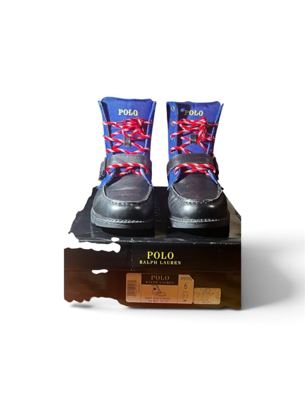 Polo Ralph Lauren Ranger Hi II Ski Patch Duck Boots Junior 6M Fits Womens 7.5